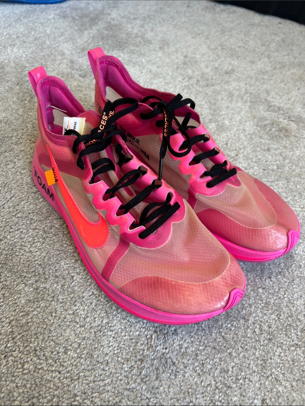 Off-White x Nike Zoom Fly SP 'Tulip Pink'